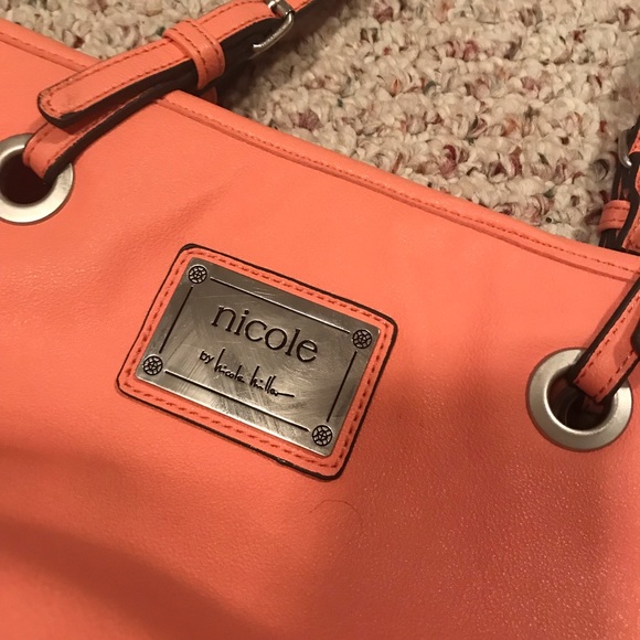 Nicole by Nicole Miller Amber orange tote bag - Picture 4 of 4